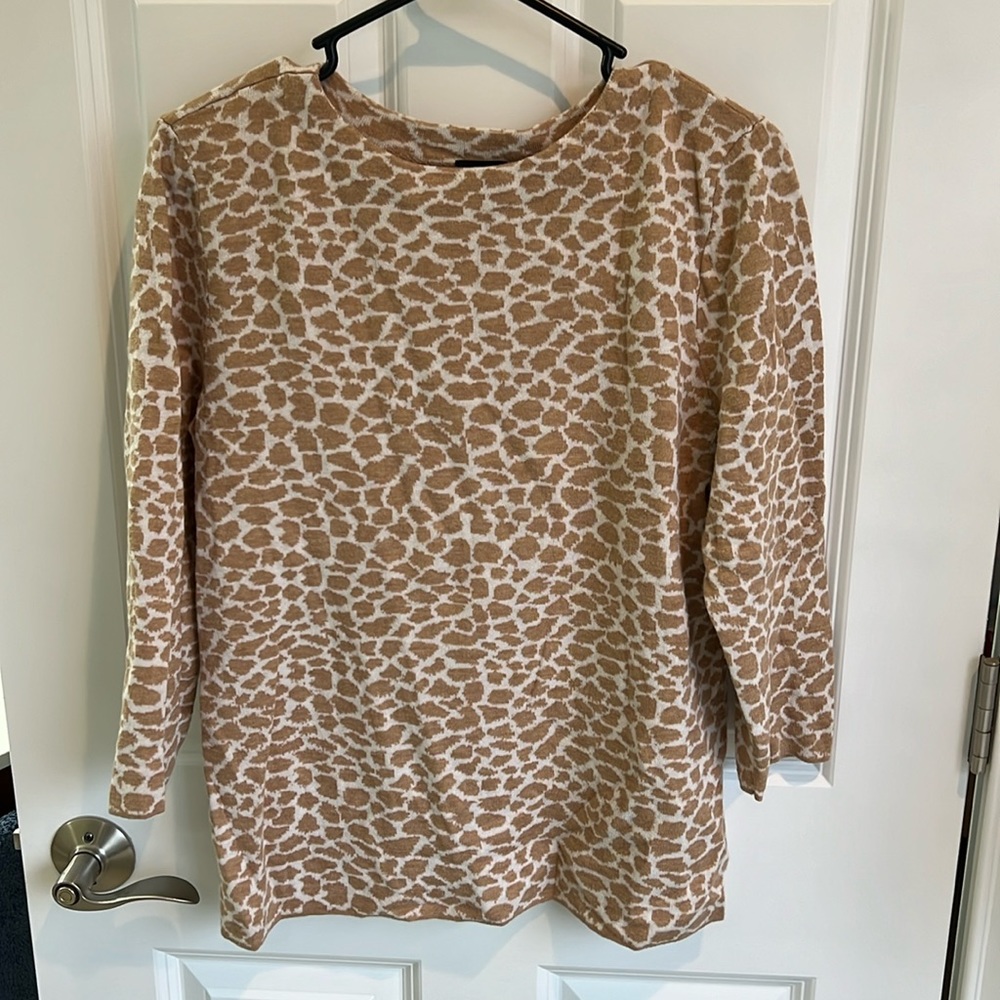 Talbots leopard print sweater